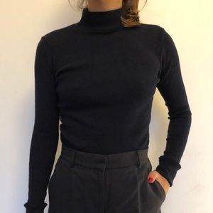Brandy Melville Navy Blue Turtleneck